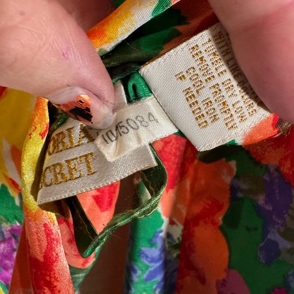 Victoria's Secret Gold Label 80s Boho Retro Floral Kimono Robe - Picture 2 of 9